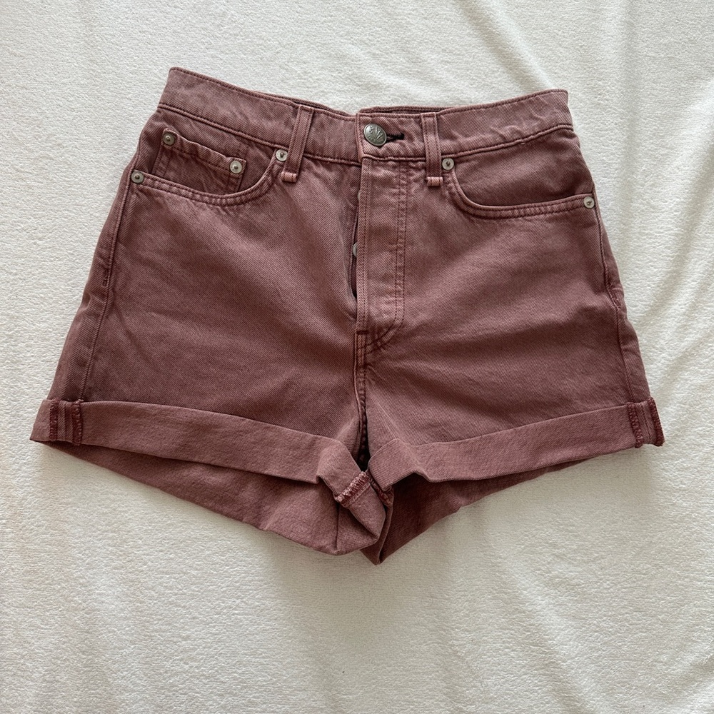 Rag and Bone Brown Denim Shorts